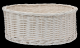 CE 83 B Cesto Lolita in vimini bianco (cm 44x36xh17)